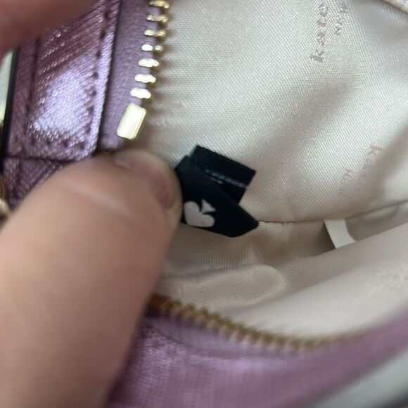 6486 Kate Spade Metallic Pink Clutch with Chain Strap - Picture 6 of 10